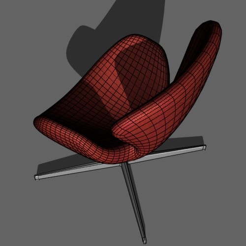3d swan chair model - Swan Chair by mostlysquare