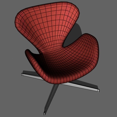 3d swan chair model - Swan Chair by mostlysquare