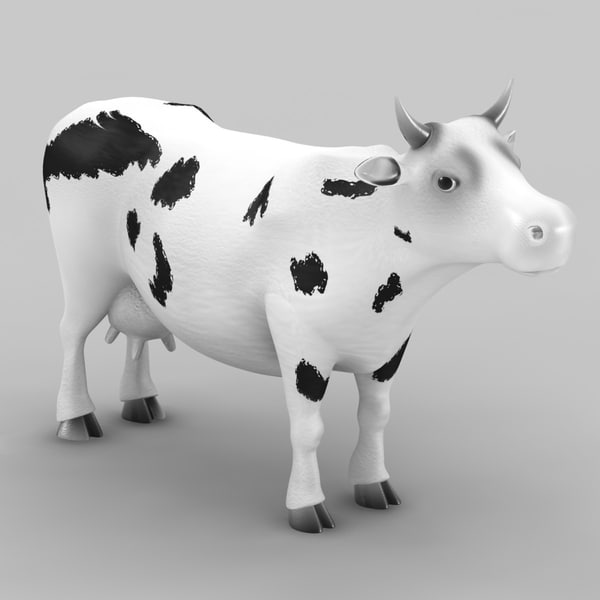 cow animation 3d 3ds