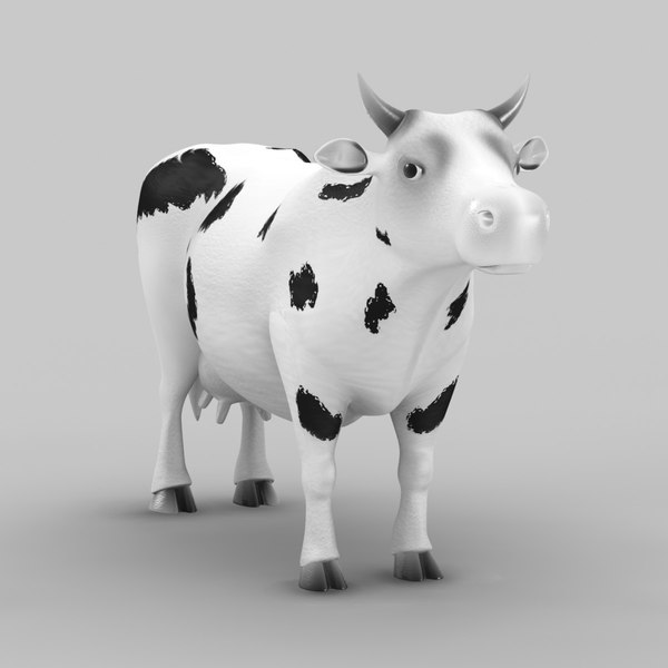 cow animation 3d 3ds - Animal.Cow.MAX.MF by 3DLocker