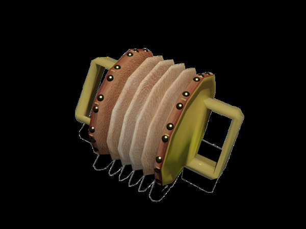 accordian concertina musical 3d 3ds - accordian.max by Animation Anchor Line