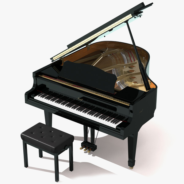 3d model piano stool - Grand piano by FraP