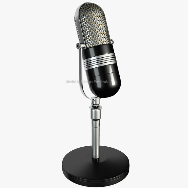 max retro microphone - Retro Microphone by RomanPritulyak