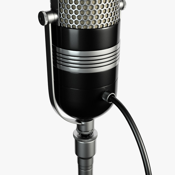 max retro microphone - Retro Microphone by RomanPritulyak
