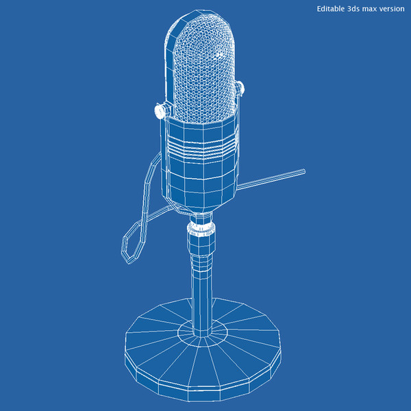 max retro microphone - Retro Microphone by RomanPritulyak