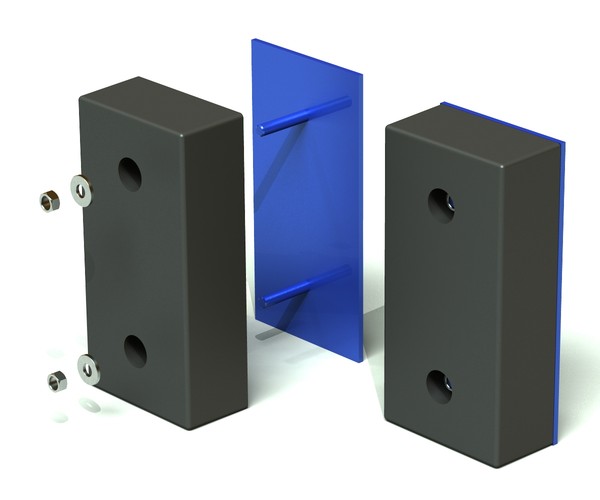 3d dock bumper - Dock bumper rubber 500mm 250mm 125mm by 3dn