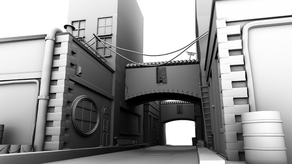 3d street old model - Old Street Environment by KeremGogus