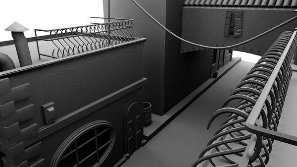 3d street old model - Old Street Environment by KeremGogus
