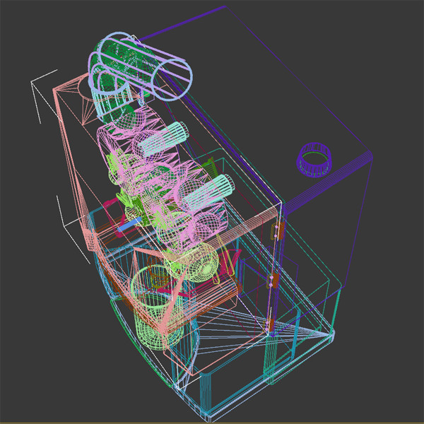 3d juicer cafe restaurant model - Juicer Mental Ray by RWKnope