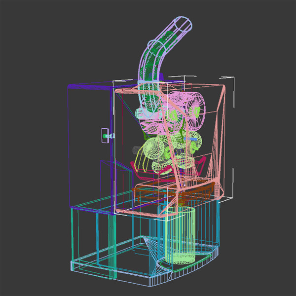 3d juicer cafe restaurant model - Juicer Mental Ray by RWKnope