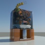 3d juicer cafe restaurant model