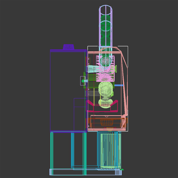 3d juicer cafe restaurant model - Juicer Mental Ray by RWKnope