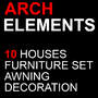 architectural elements houses 3d max