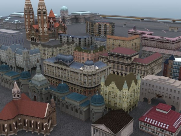 3d downtown building - Downtown Buildings by wsanyi