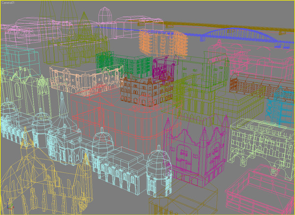 3d downtown building - Downtown Buildings by wsanyi