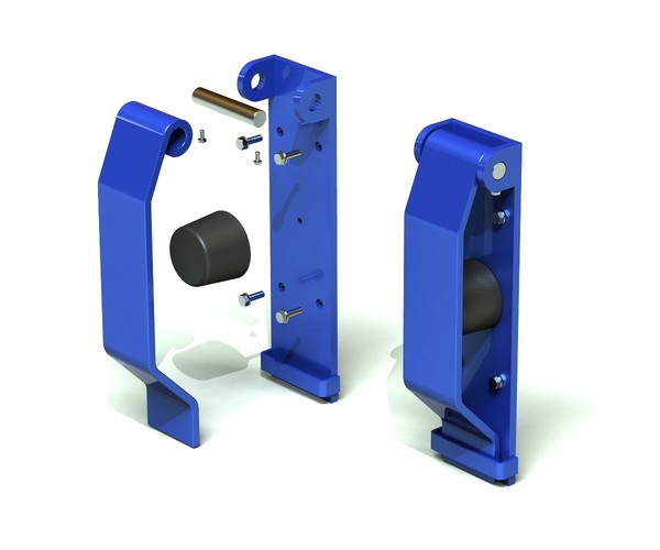 dock bumper 3d obj - Spring steel dock bumper by 3dn