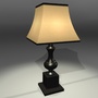 black lamp 3d model