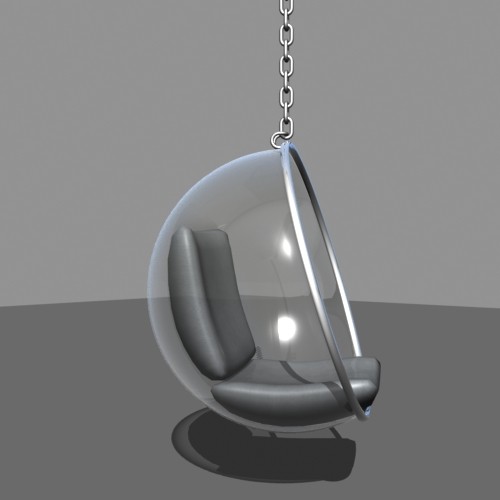 bubble chair 3d 3ds - Bubble Chair by mostlysquare
