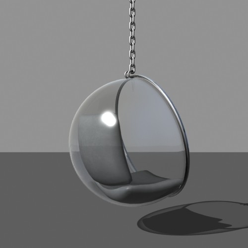 bubble chair 3d 3ds - Bubble Chair by mostlysquare