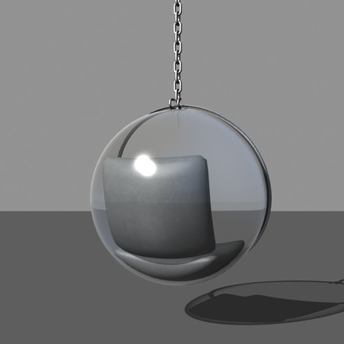 bubble chair 3d 3ds - Bubble Chair by mostlysquare