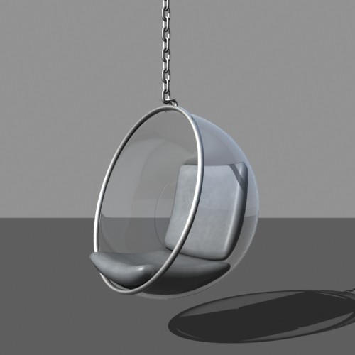 bubble chair 3d 3ds - Bubble Chair by mostlysquare