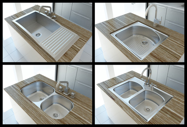 kitchen sinks max - kitchen_volume1_sinks by ExtendedPrimitives
