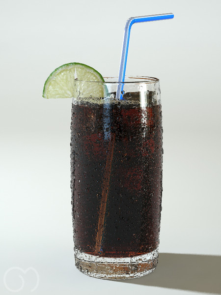 3d model cola bubbles slice - Cola by goodmesh