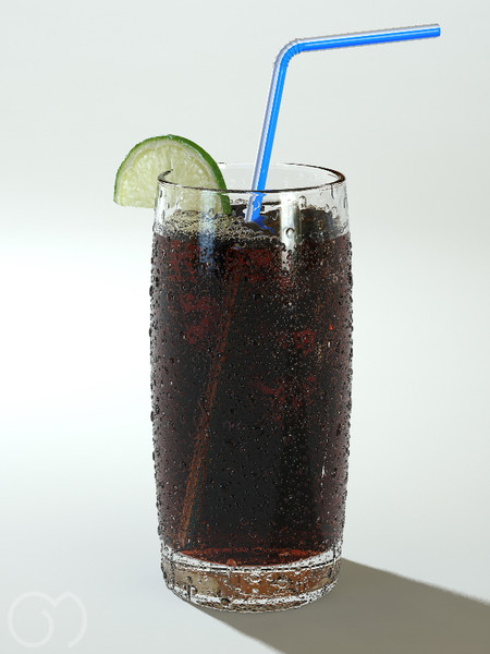 3d model cola bubbles slice - Cola by goodmesh
