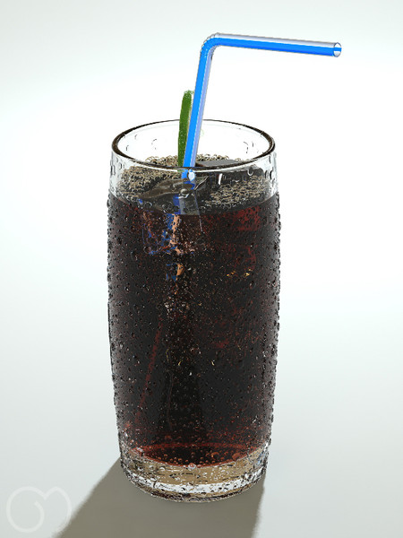 3d model cola bubbles slice - Cola by goodmesh