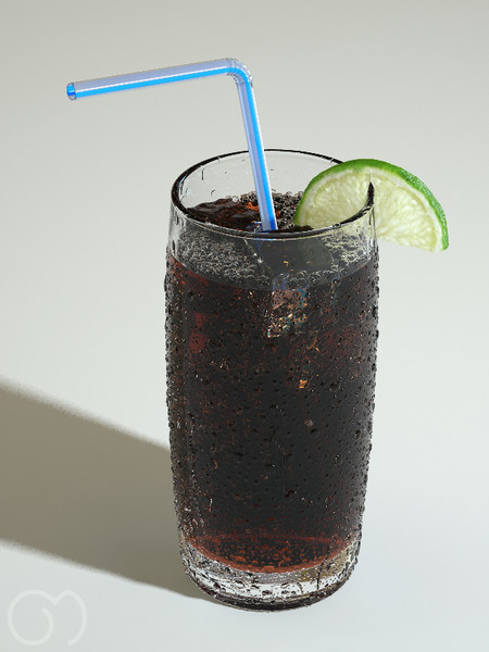 3d model cola bubbles slice - Cola by goodmesh