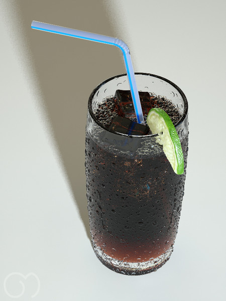 3d model cola bubbles slice - Cola by goodmesh