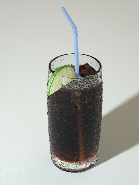 3d model cola bubbles slice - Cola by goodmesh
