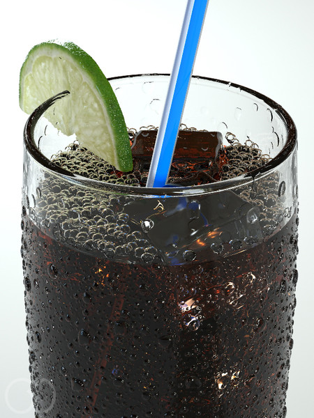 3d model cola bubbles slice - Cola by goodmesh