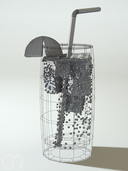 3d model cola bubbles slice - Cola by goodmesh