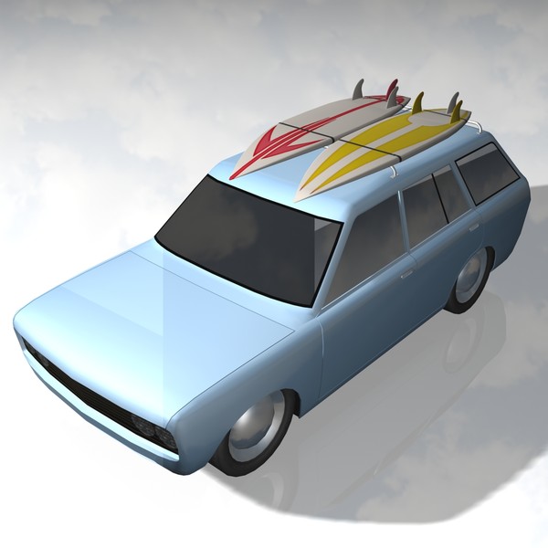 3ds datsun 1970 - 1970 Datsun - Modified - by CarCus Creations