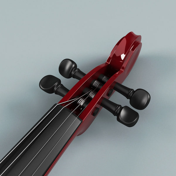 c4d yamaha sv-150 silent violin - Yamaha SV-150 Silent Violin by 3d_molier