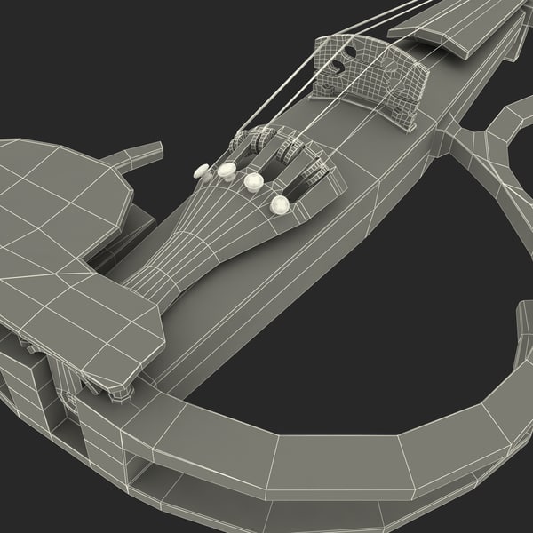 c4d yamaha sv-150 silent violin - Yamaha SV-150 Silent Violin by 3d_molier