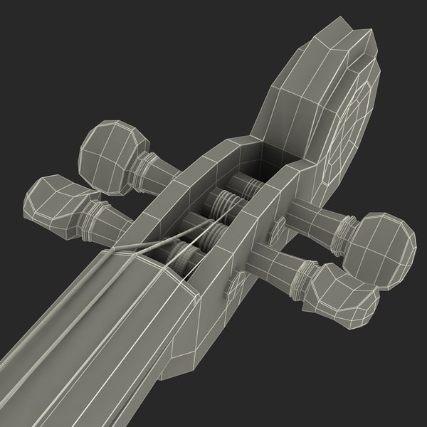 c4d yamaha sv-150 silent violin - Yamaha SV-150 Silent Violin by 3d_molier
