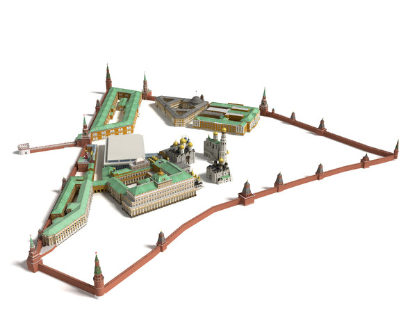 3d model moscow kremlin russia - Moscow Kremlin by Sighty