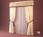 3d classic curtain