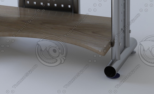 computer table 3d obj - PC-Table... by schanya