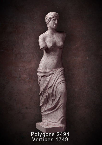 venus hi 3d model - Venus hi poly + low poly by valdic
