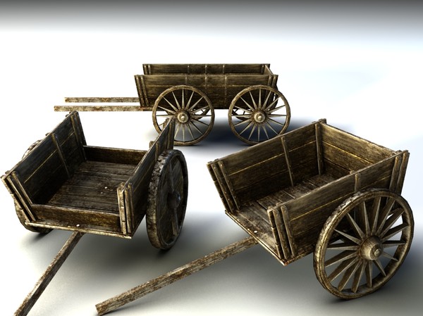 3ds max cart ingame wheel - Carts by csirkeFrs