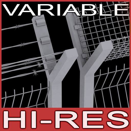 3ds max variable wired fence - Variable Wired Fence by csirkeFrs