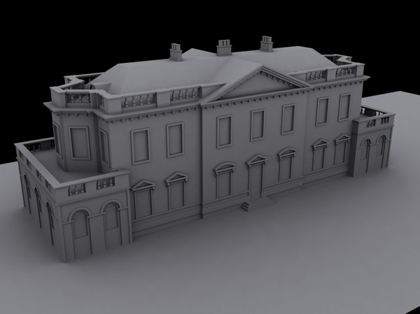 3ds max small city hall building - Small City Hall Building by csirkeFrs