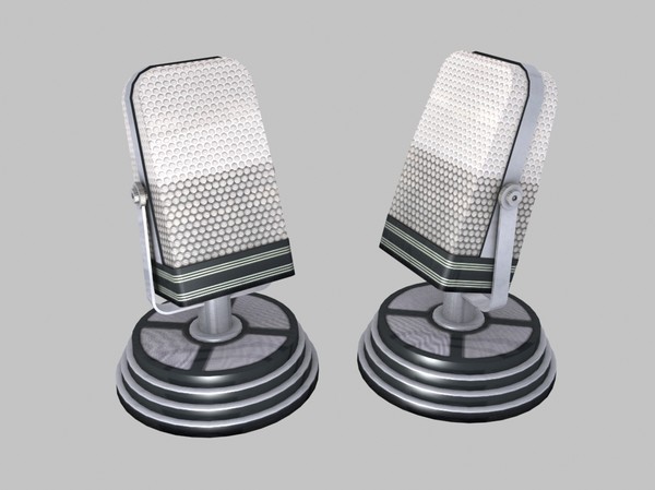 3ds max microphone mic - Microphone (low poly) by csirkeFrs