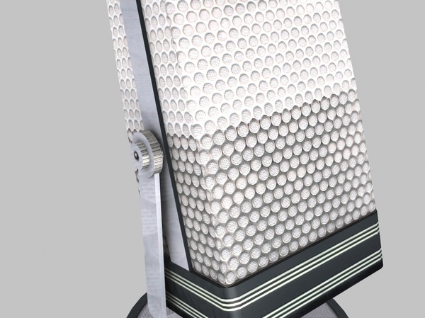 3ds max microphone mic - Microphone (low poly) by csirkeFrs
