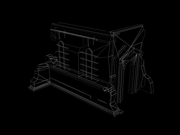 destroyed building 3d 3ds - ruin by csirkeFrs