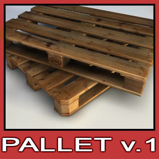 wood pallet v 1 3d max - Wood pallet v.1 by csirkeFrs