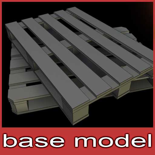 wood pallet v 1 3d max - Wood pallet v.1 by csirkeFrs